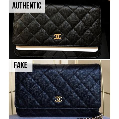 chanel billfold fake vs real|how to check chanel authenticity.